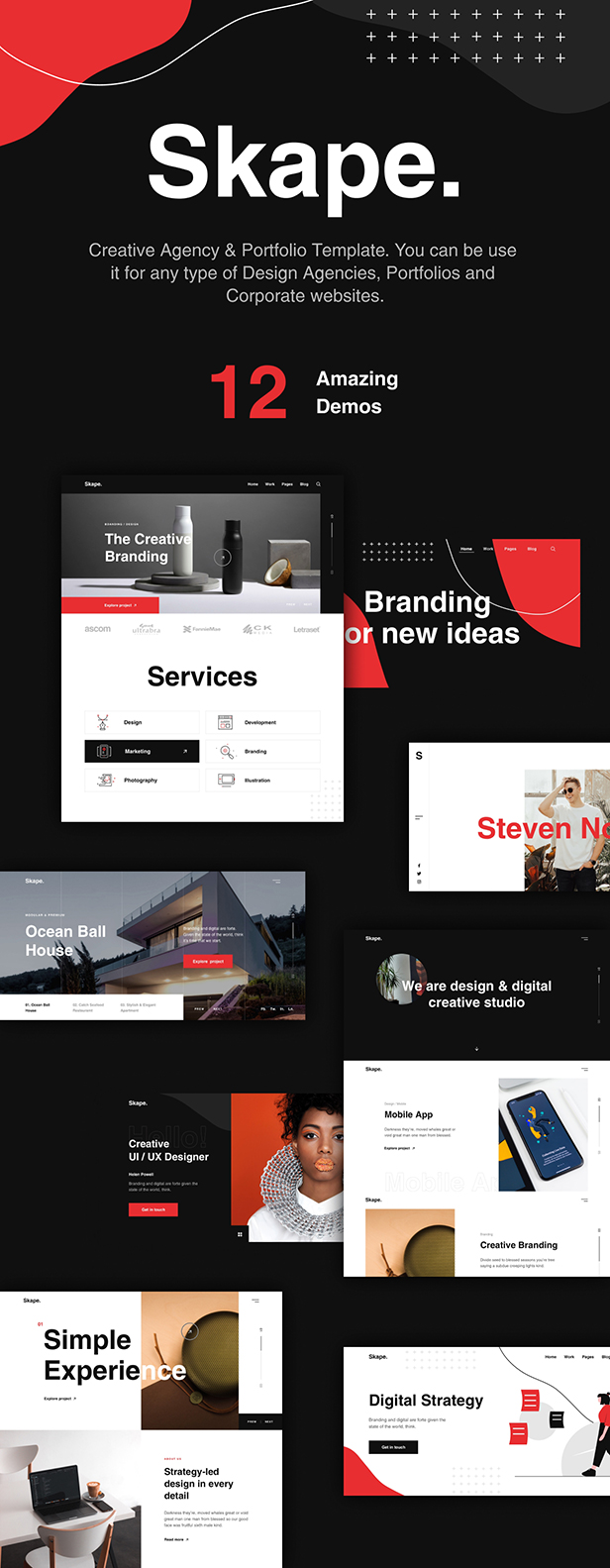 Skape - Creative Agency & Portfolio HTML Template - 4