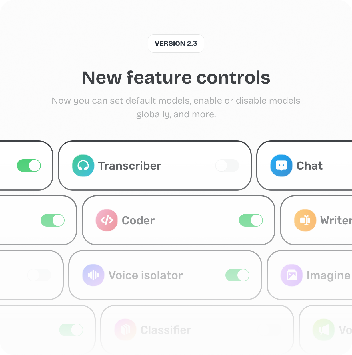 Now you can set default models, enable or disable models globally, and more. @heyaikeedo #aikeedo