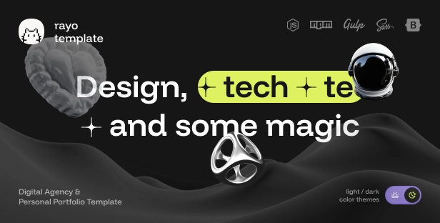 Rayo - Digital Agency & Personal Portfolio HTML Template