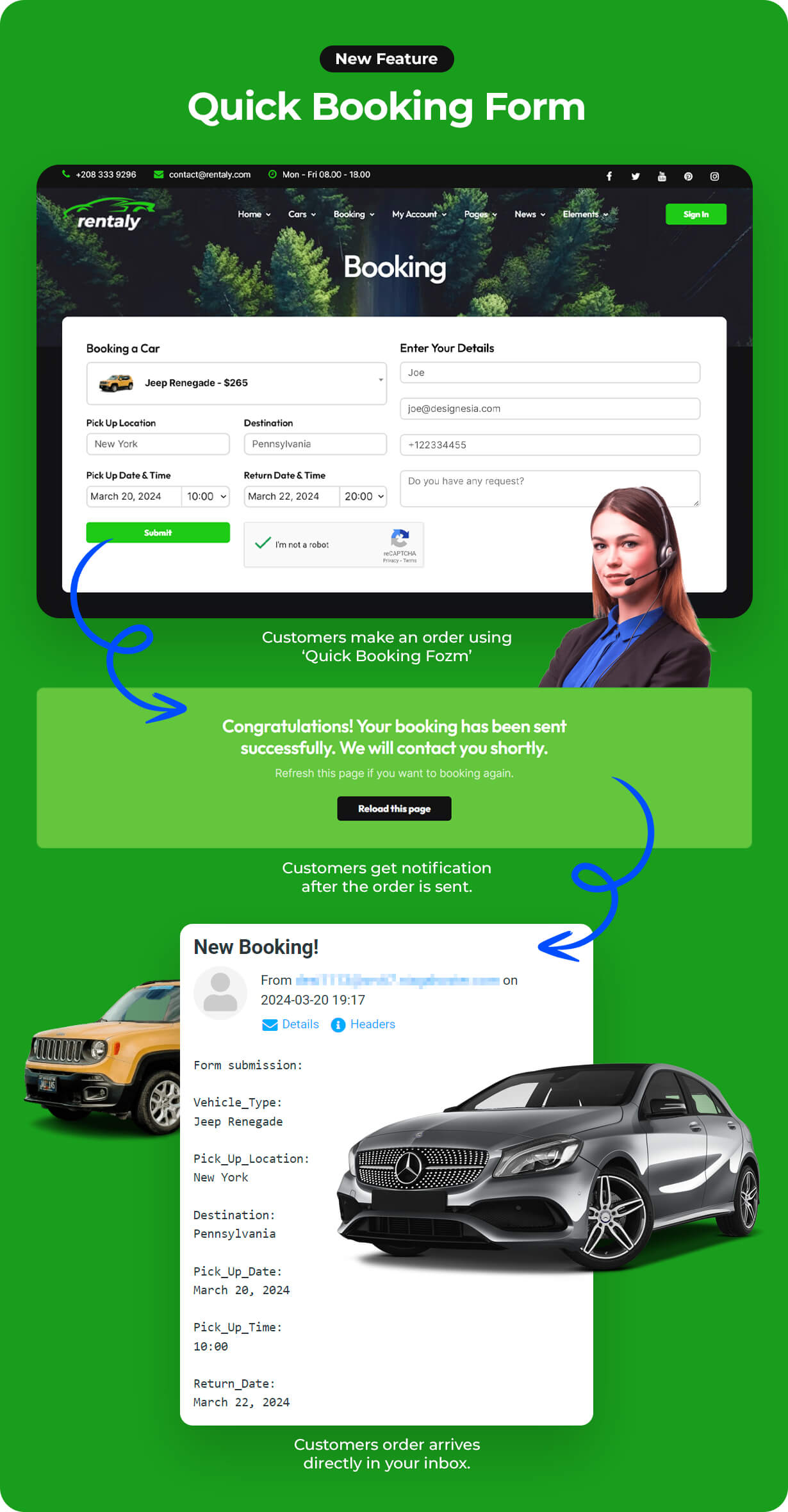 Rentaly - Car Rental Website Template with RTL Support - 2