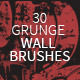 30 Grunge Wall Photoshop Brushes