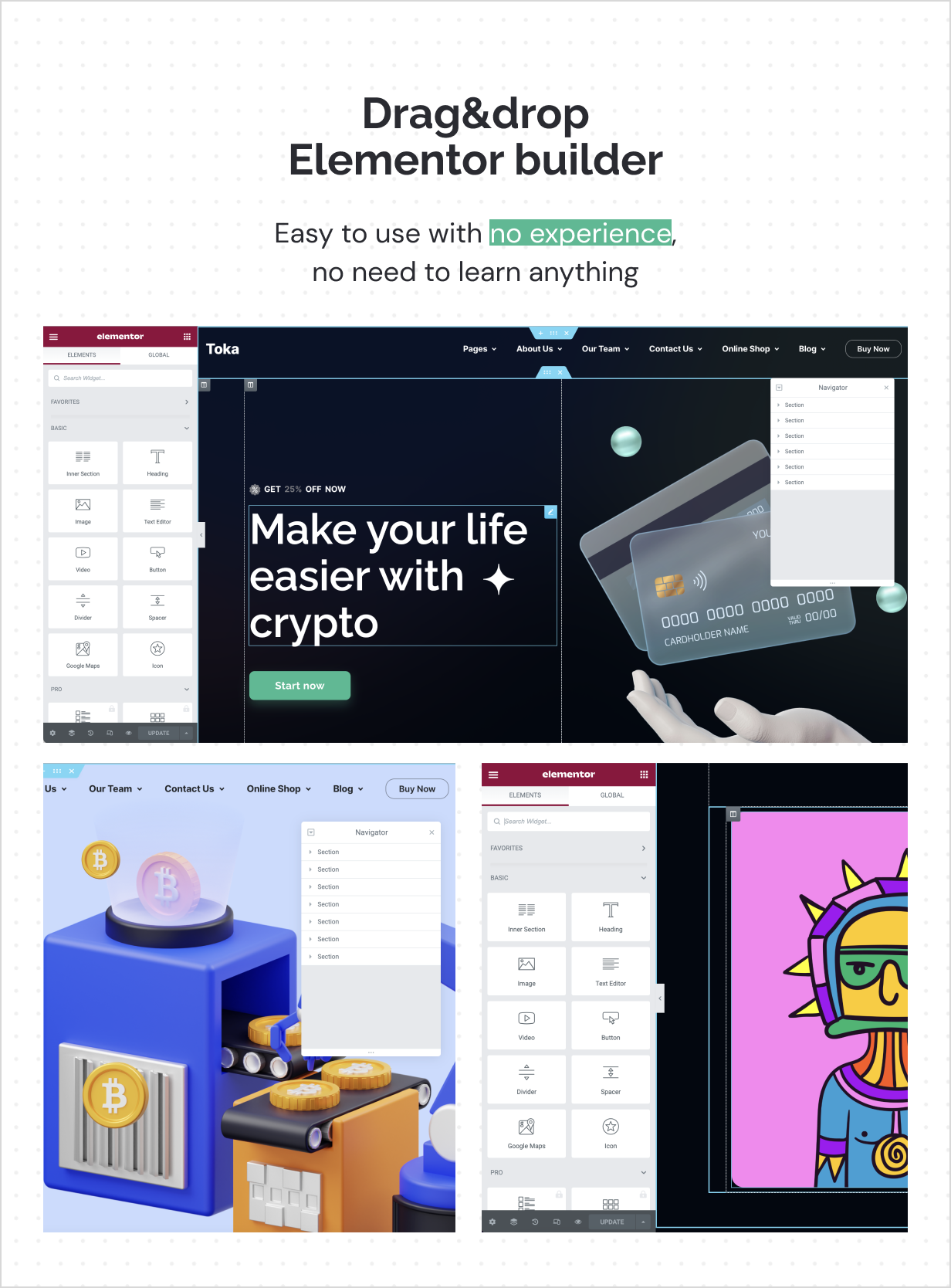 Toka - NFT & Crypto WordPress Theme 4