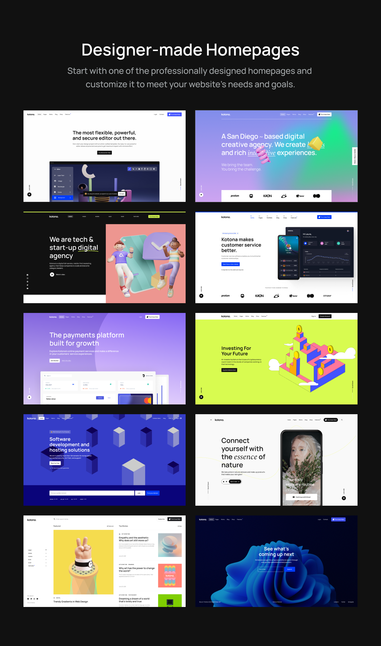 Kotona - Software and App Landing Page Theme