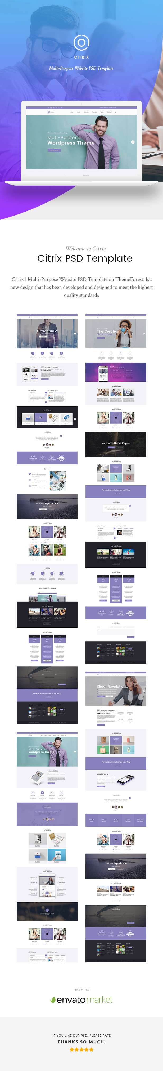 Citrix | Multi-Purpose Website PSD Template - 2