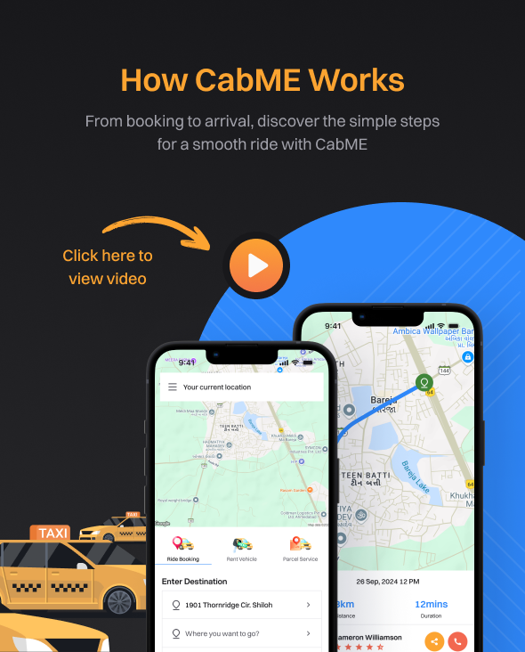 CabME - Flutter Complete Taxi app | Taxi Booking Solution - 2