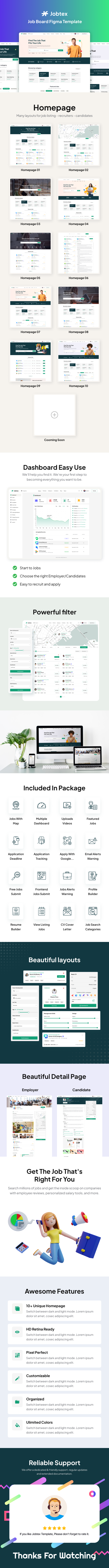 Jobtex | Job Board Figma Template - 1