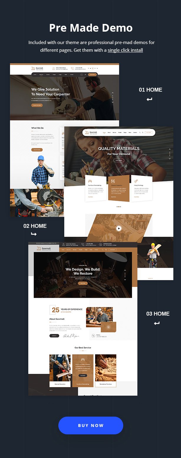 Sawmall - Carpenter and Craftman WordPress Theme - 7