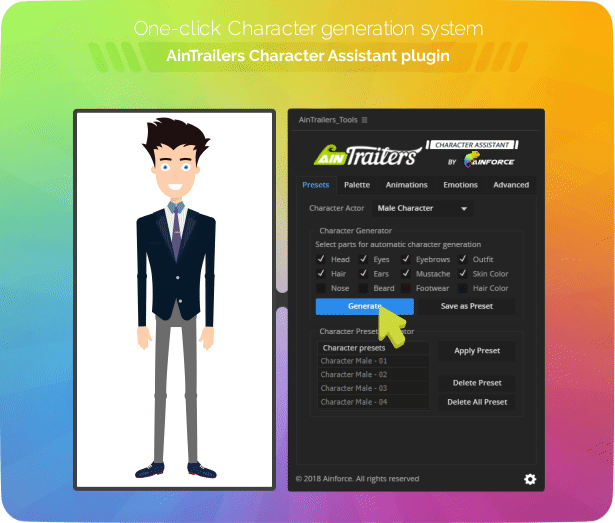 AinTrailers | Explainer Video Toolkit with Character Animation Builder - 60