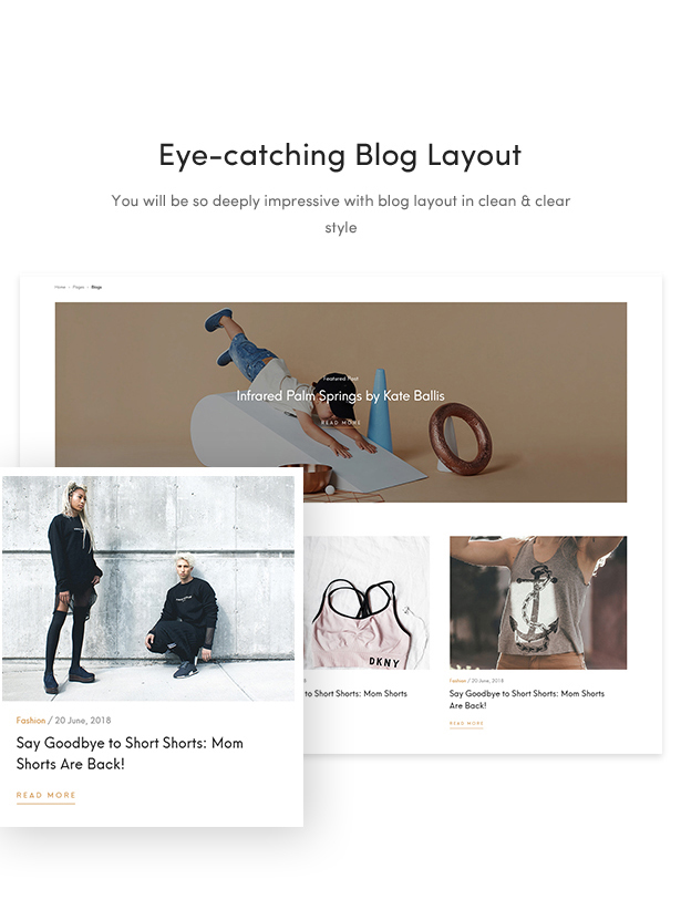 best fashion wordpress themes 2018 - blog layout