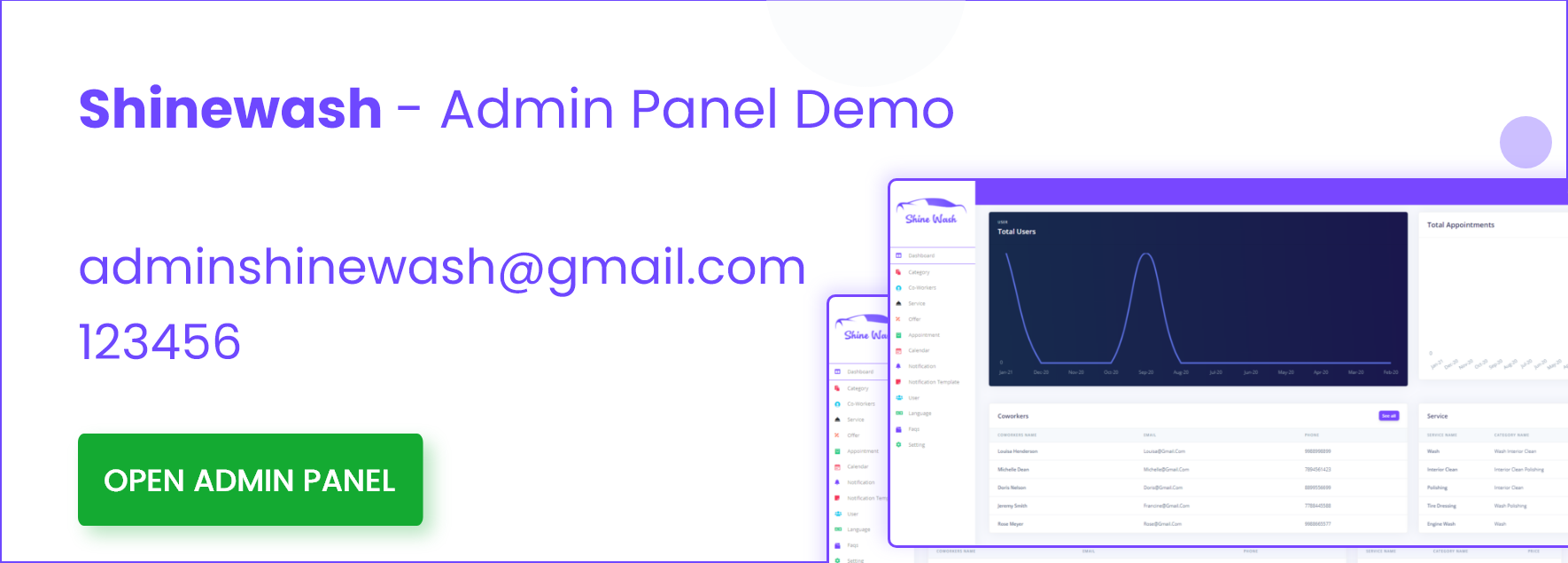 Admin-panel-demo