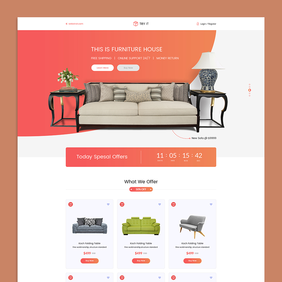 Tryit - Product Offer Landing Pages HTML Template - 7