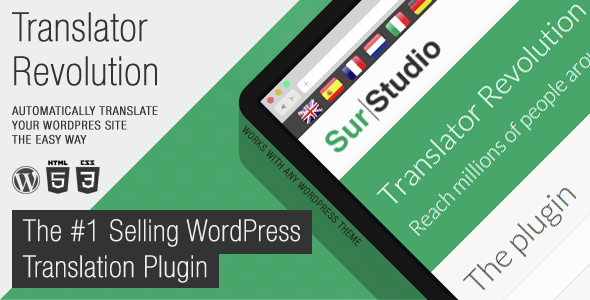 Ajax Translator Revolution DropDown WP Plugin - 3