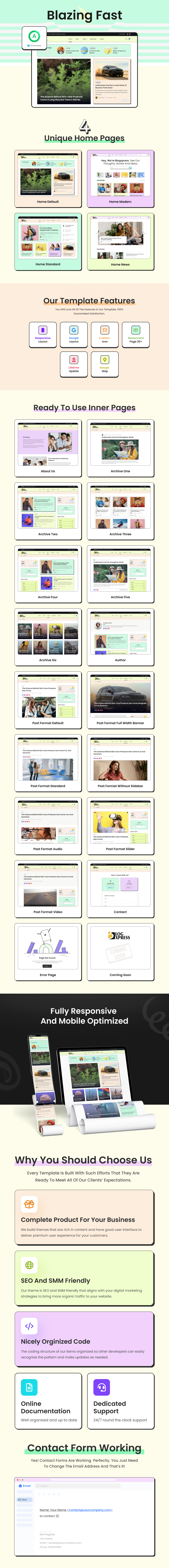 BlogXpress - Blog News HTML Template - 1