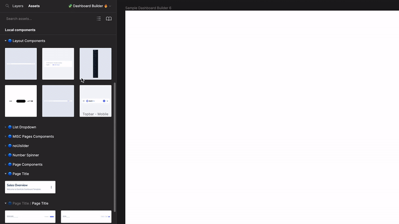 DashLite - Figma Dashboard Builder