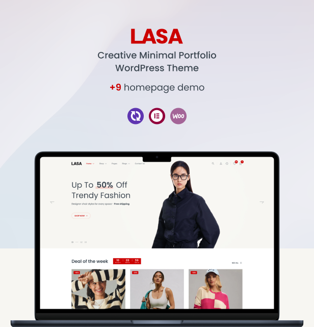 Lasa - Creative Minimal WooCommerce WordPress Theme - 6