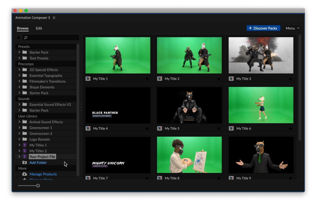 Text Presets for Animation Composer - 2