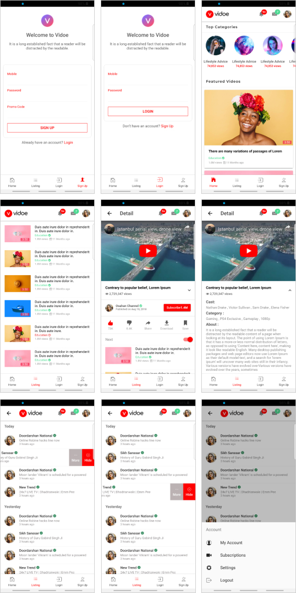 VIDOE - Video Streaming Website HTML, React Template
