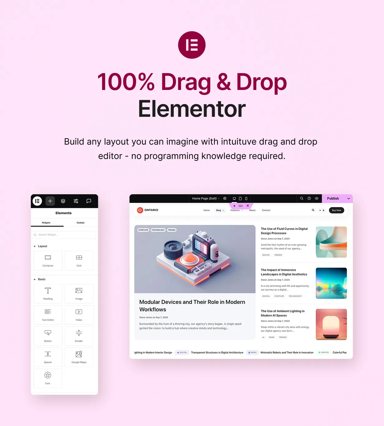Ontario - 100% Elementor Blog WordPress Theme - 6