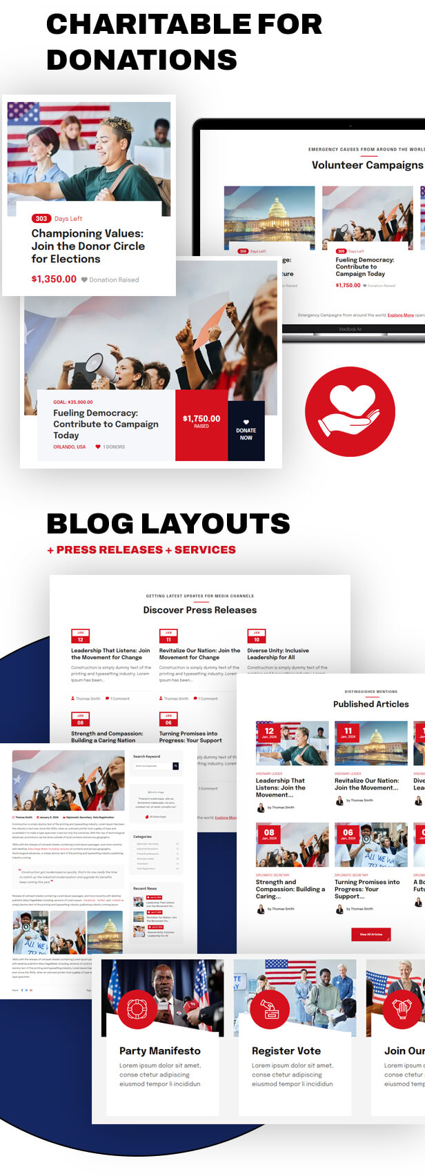 Politiek - Political Candidate WordPress Theme