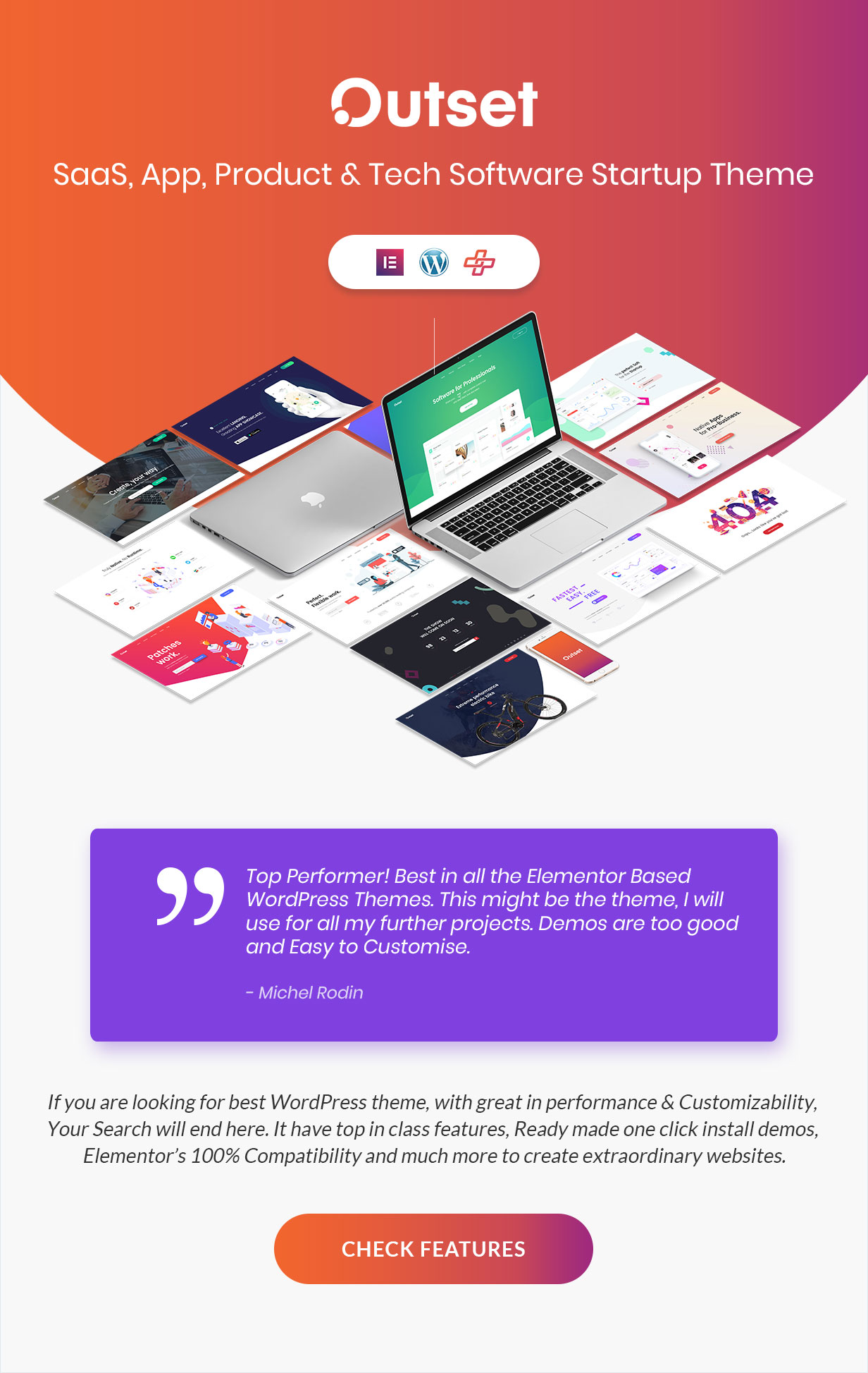 The Outset - MultiPurpose WordPress Theme for Saas & Startup - 1