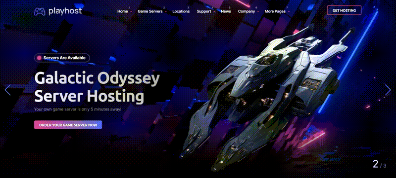 Game Hosting Server Website Template - Playhost - 3