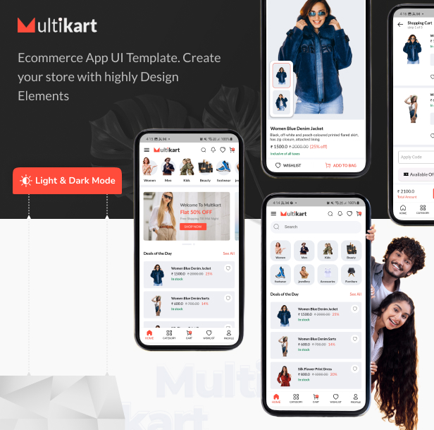 Best Shopify Flutter E-commerce Full App - Multikart