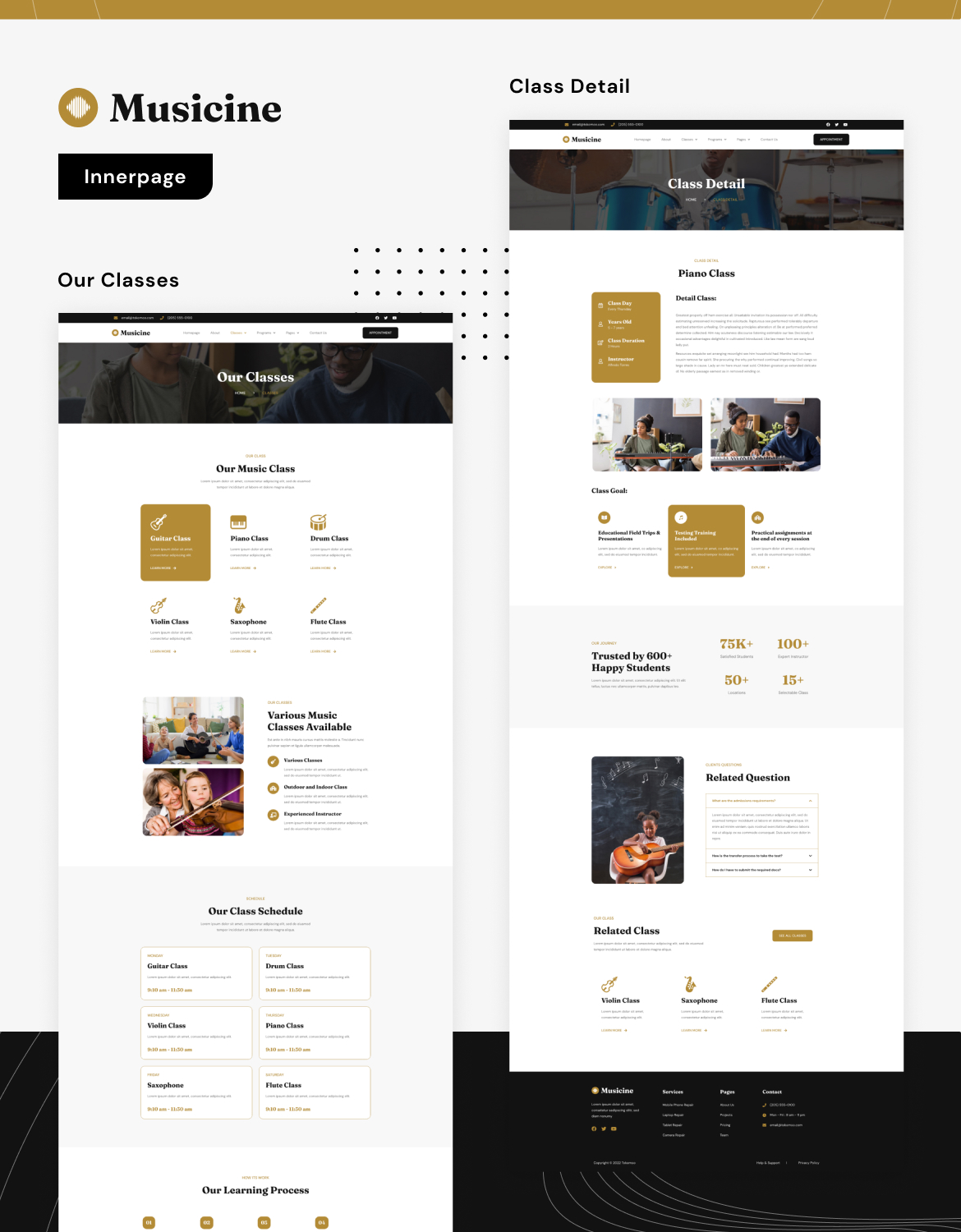Musicine - Music School Elementor Template Kit - 3