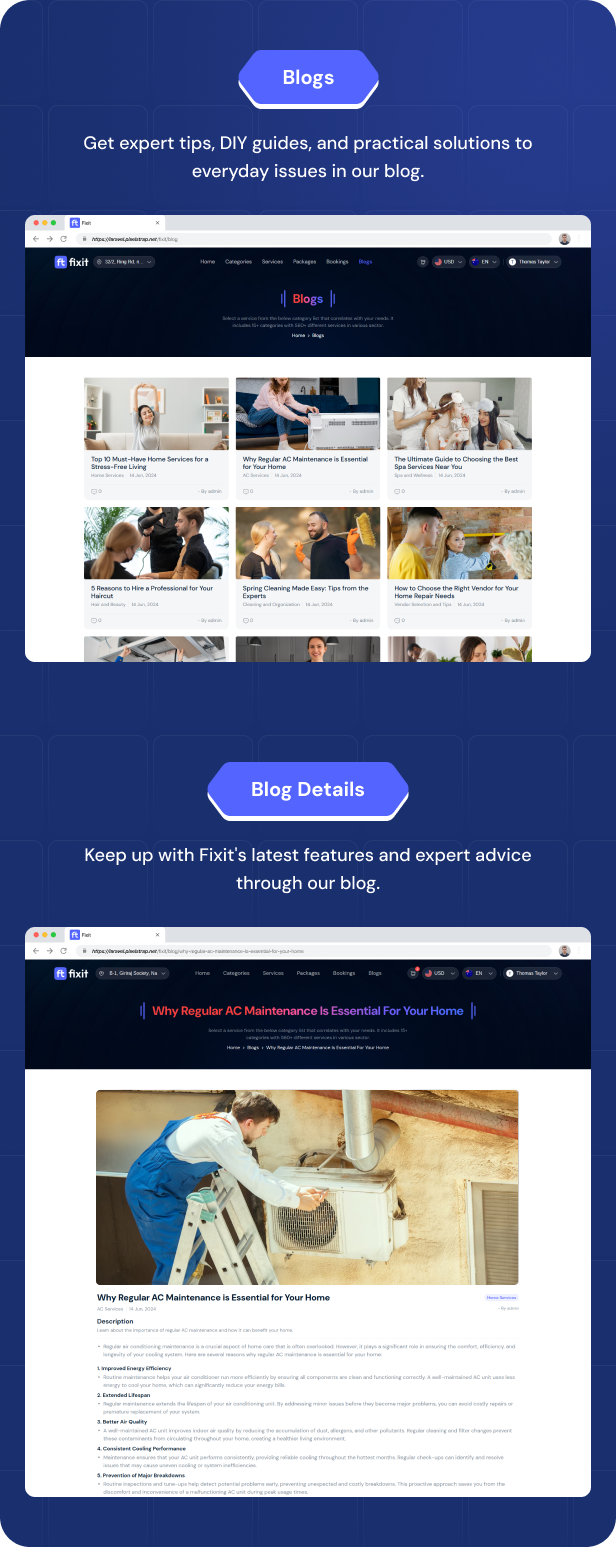 Fixit | Multi Vendor On Demand, Handyman, Home service Flutter App with Admin Complete Solution