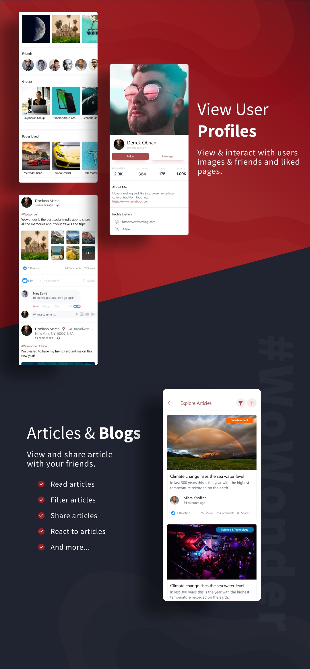 Mobile Native Social Timeline Applications - For WoWonder Social PHP Script - 5