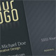 Professional Dark Business Card Design Template v1