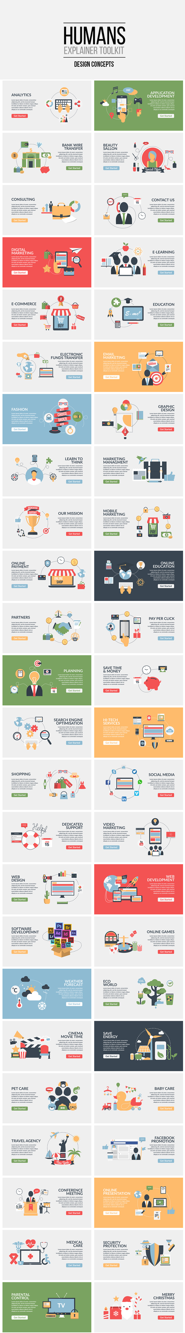 Humans Explainer Essential Graphics | Mogrt - 9