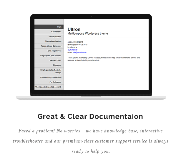 Ultron - One & Multi page Multipurpose WP Theme