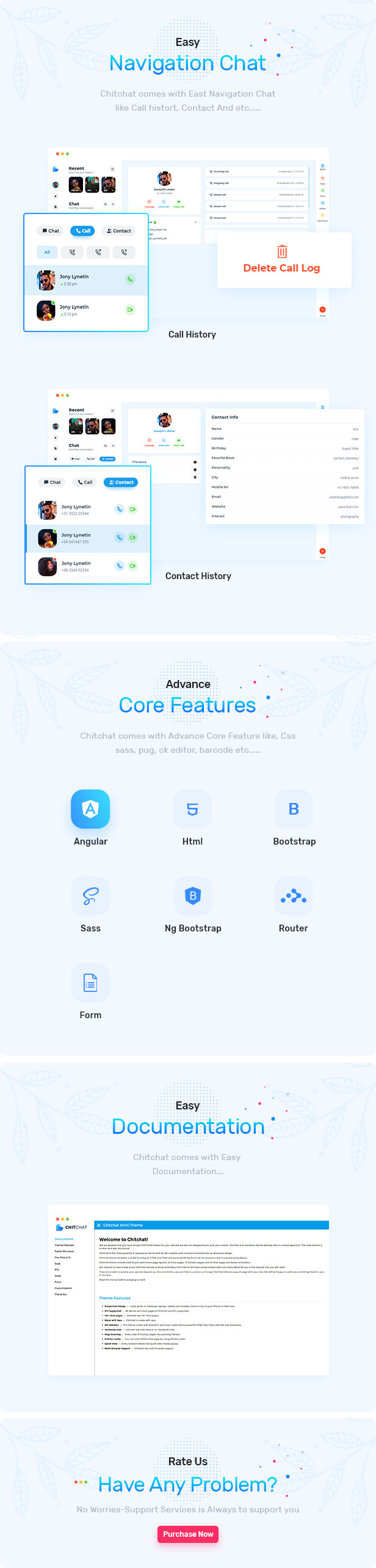 Chitchat - Perfect Chat and Discussion Angular Template