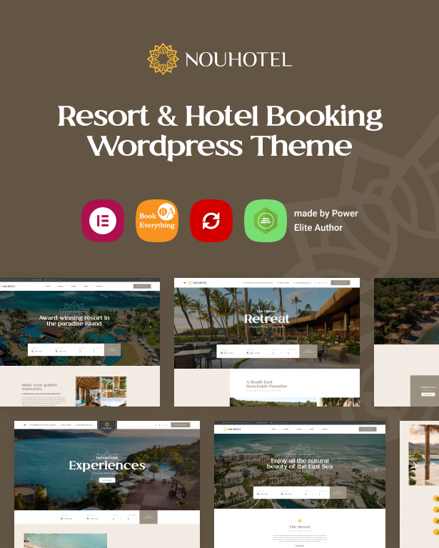 NouHotel - Resort & Hotel Booking WordPress Theme