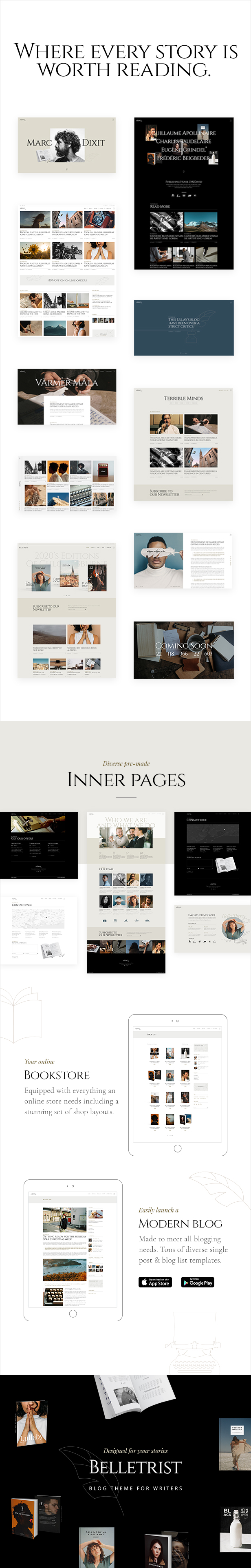 Belletrist - Blog Theme for Writers - 1