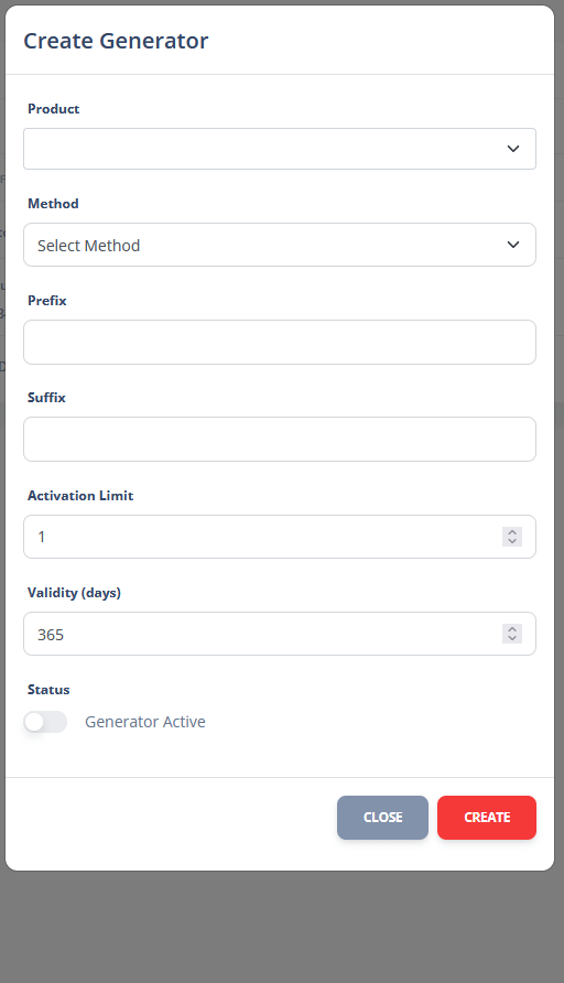 generator creation process