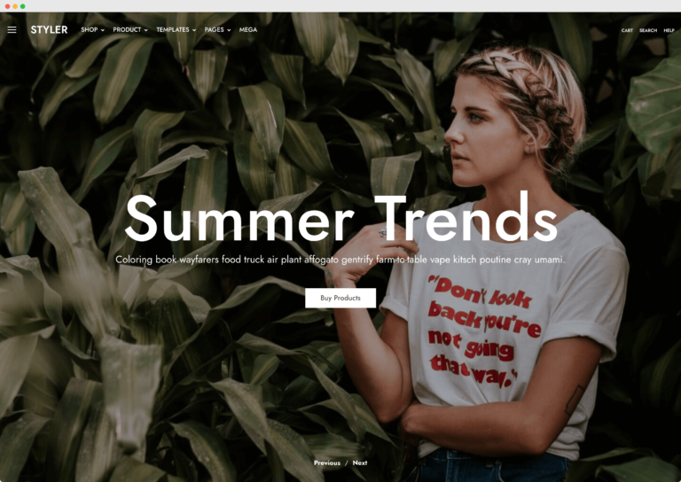 Styler - Modern Ajax Elementor WooCommerce Theme #HOME - DEFAULT TRANSPARENT HEADER