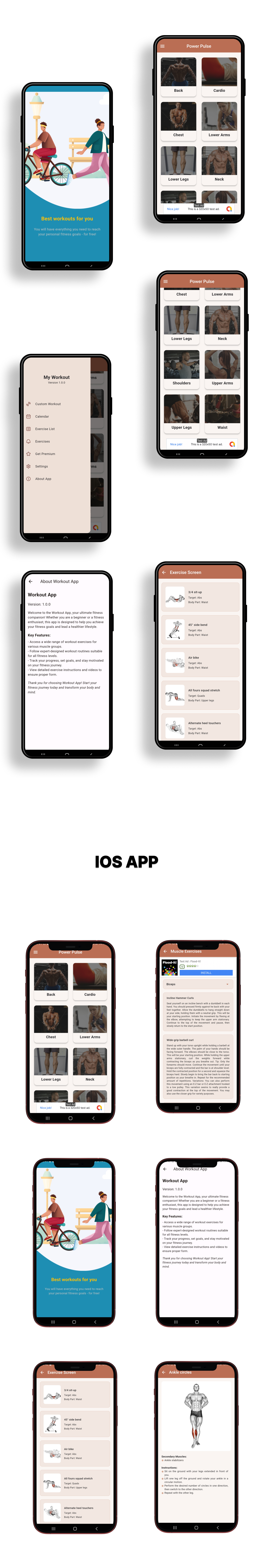 Power Pulse Workout – (Flutter Full Functional App) using RAPID API ...