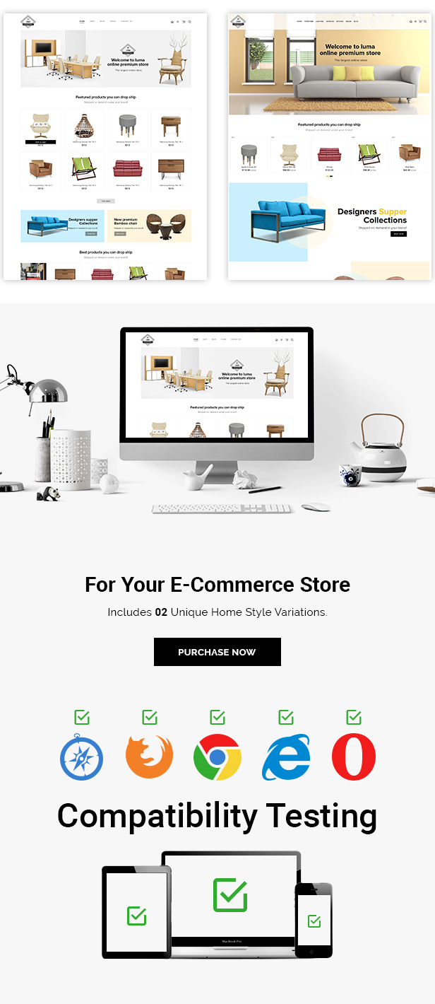 Luma Furniture Responsive Opencart 3 Stores - 1
