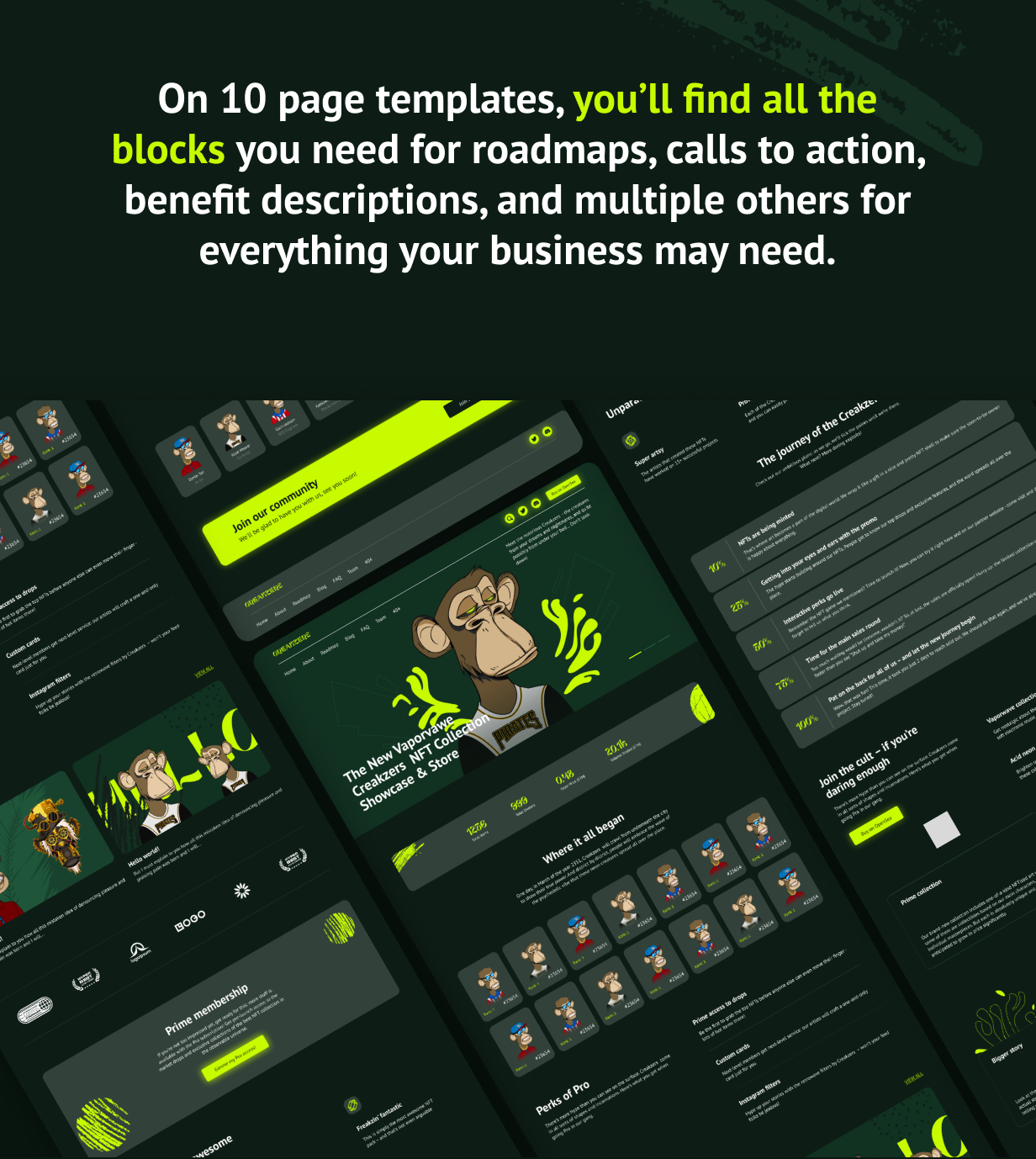 Creakzers - NFT Project Marketing Website - 2