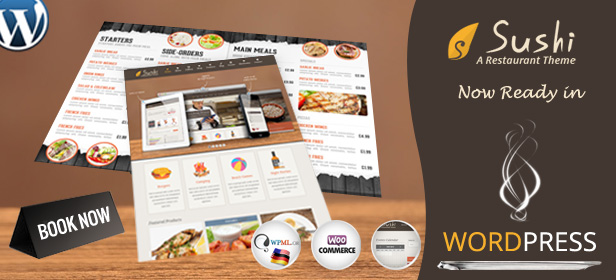 Sushi | Restaurant PSD Template - 1