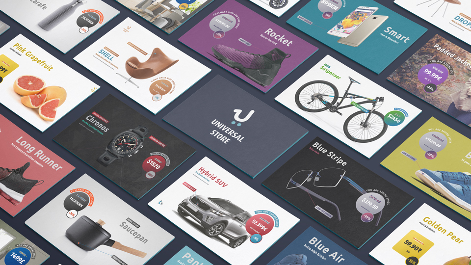 universal store - product slideshow