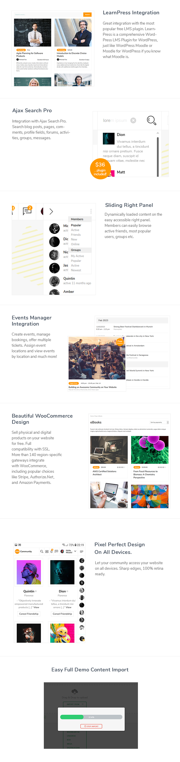 OneCommunity - BuddyPress Membership Theme - 4