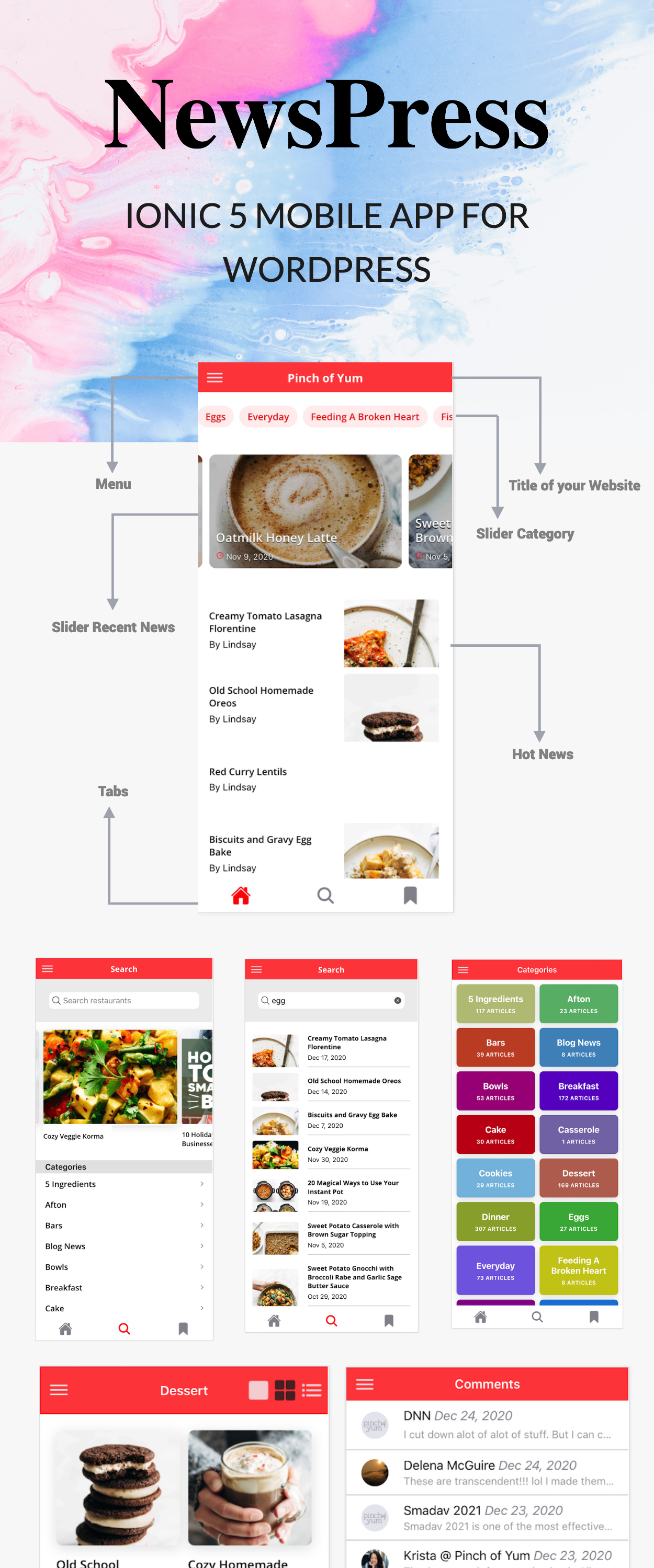 NewsPress - Ionic 5 mobile app for WordPress - 5