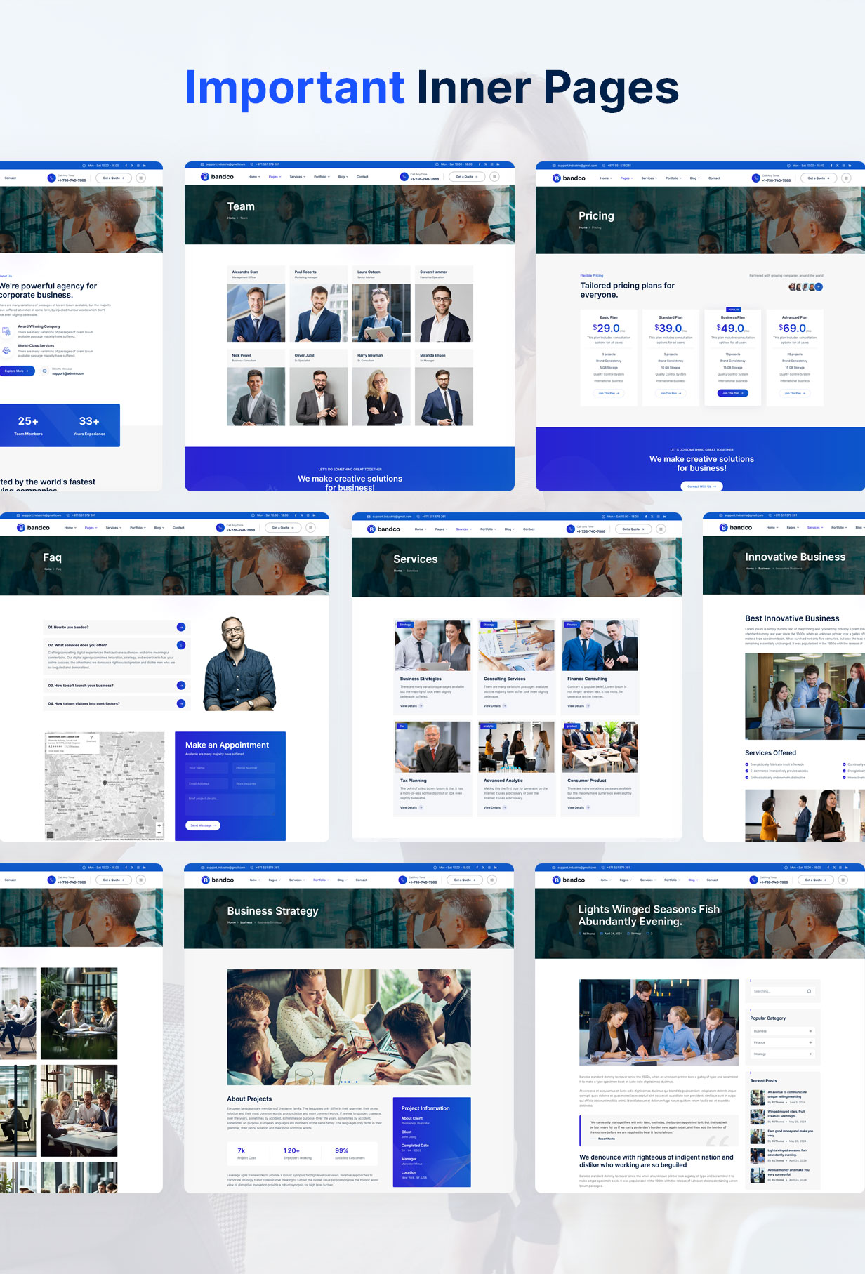 Bandco - Consulting Business WordPress Theme