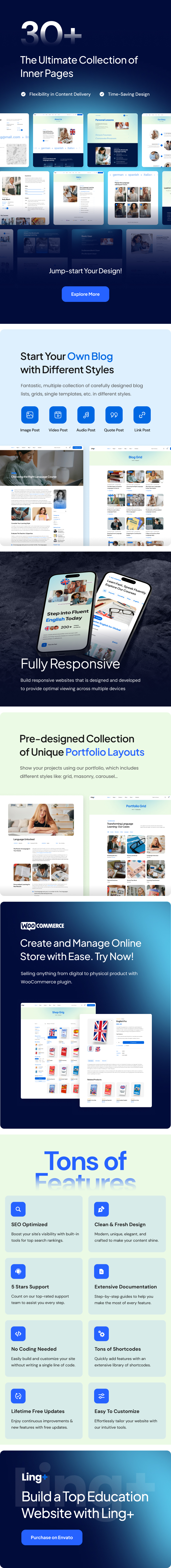 LingPlus - Language School & Online Courses WordPress Theme - 2