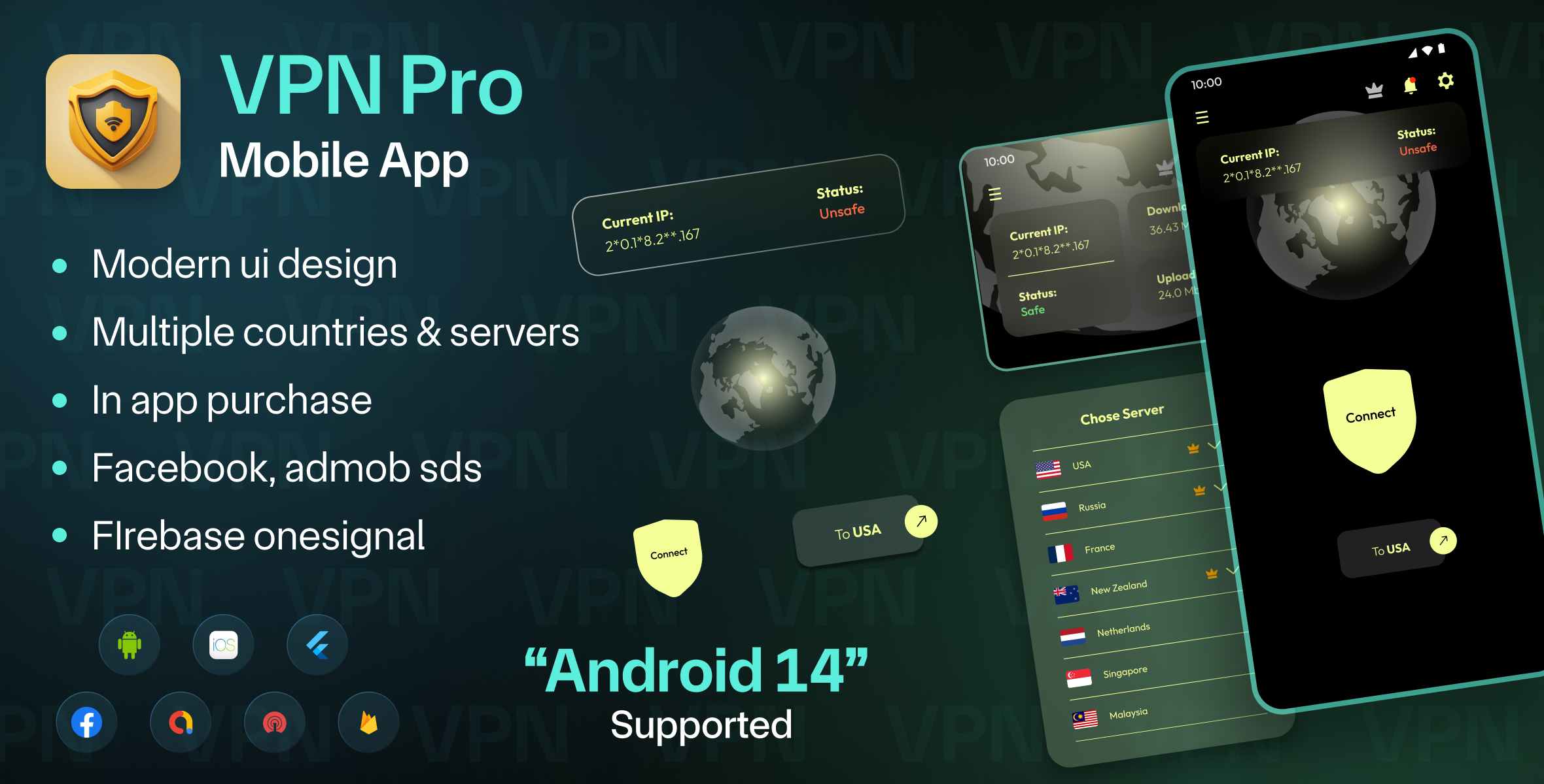 D-bug VPN- Flutter VPN Unlimited Proxy- - Laravel Admin- Android & IOS- Cross Platform - 12