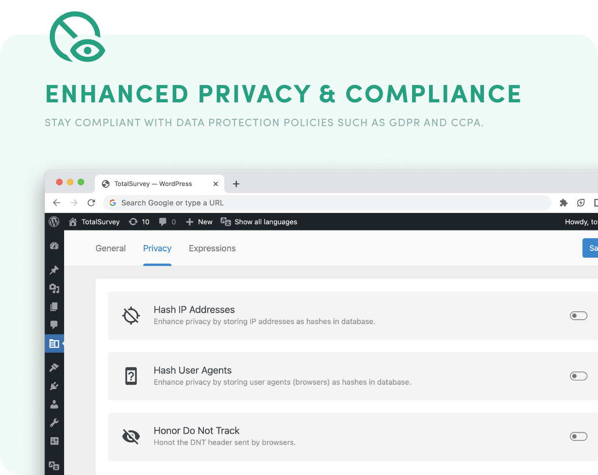 Enhanced Privacy & Compliance - Stay compliant with data protection policies such as GDPR and CCPA.