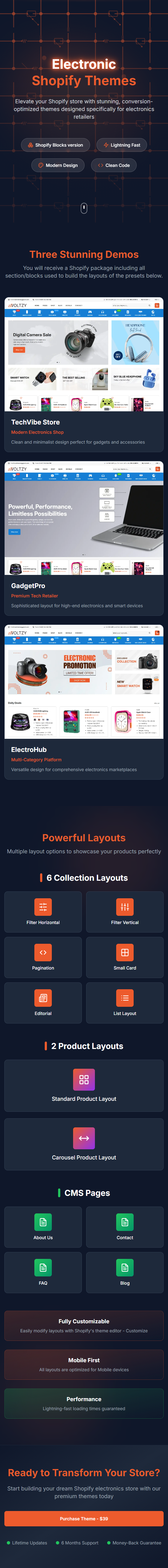 Voltzy shopify theme
