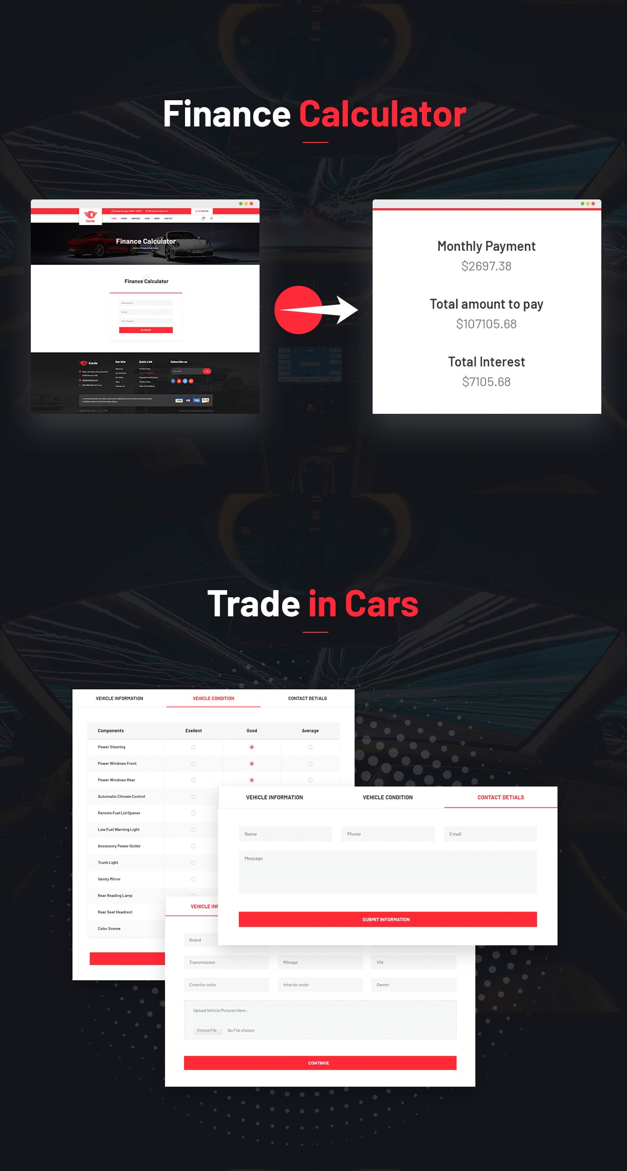 WP car rental theme